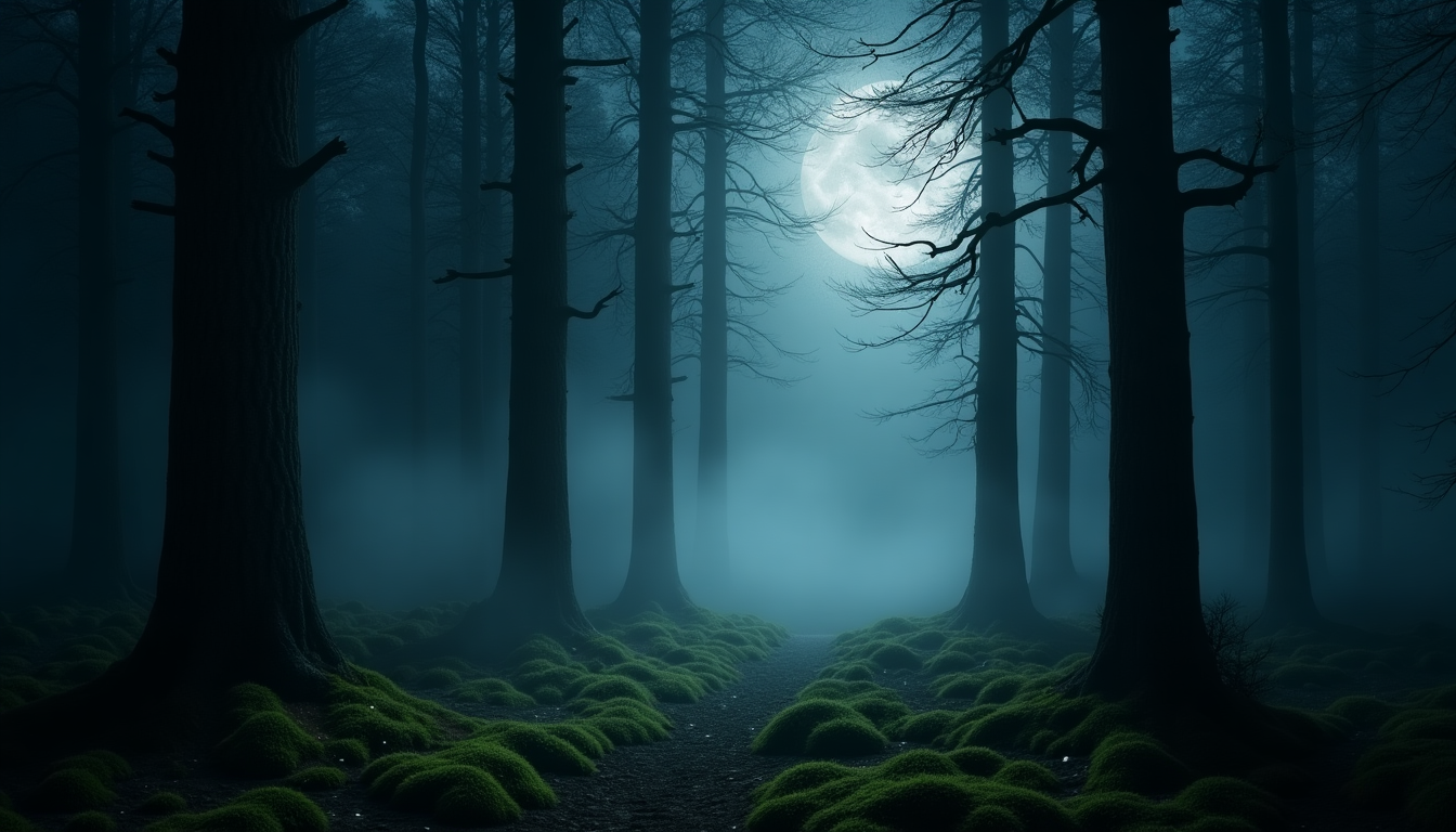 Explore a Mystical Dark Forest - AI-Generated Imagery for Kids