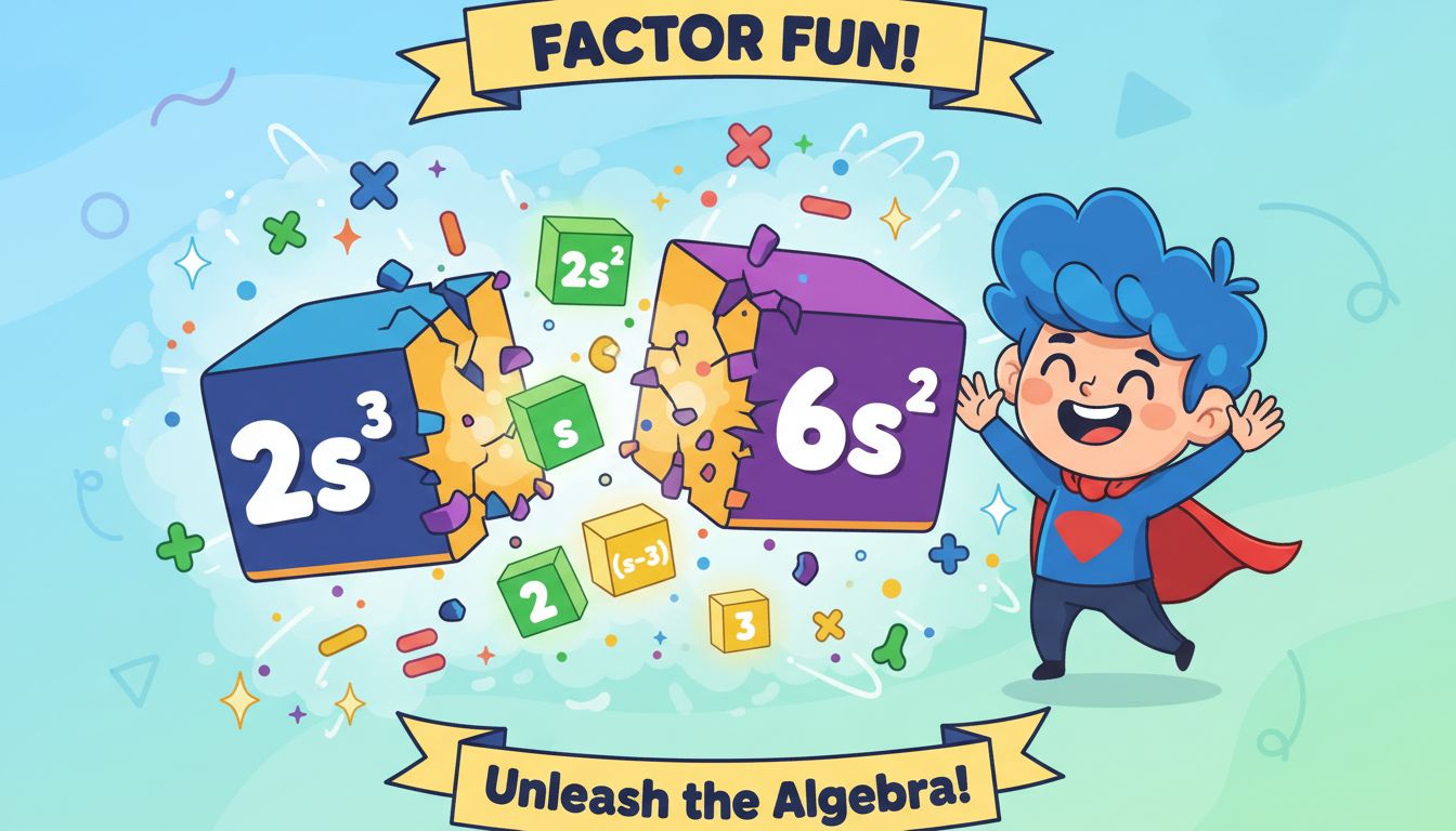 How to Factor the Expression 2s^3 - 6s^2 Easily