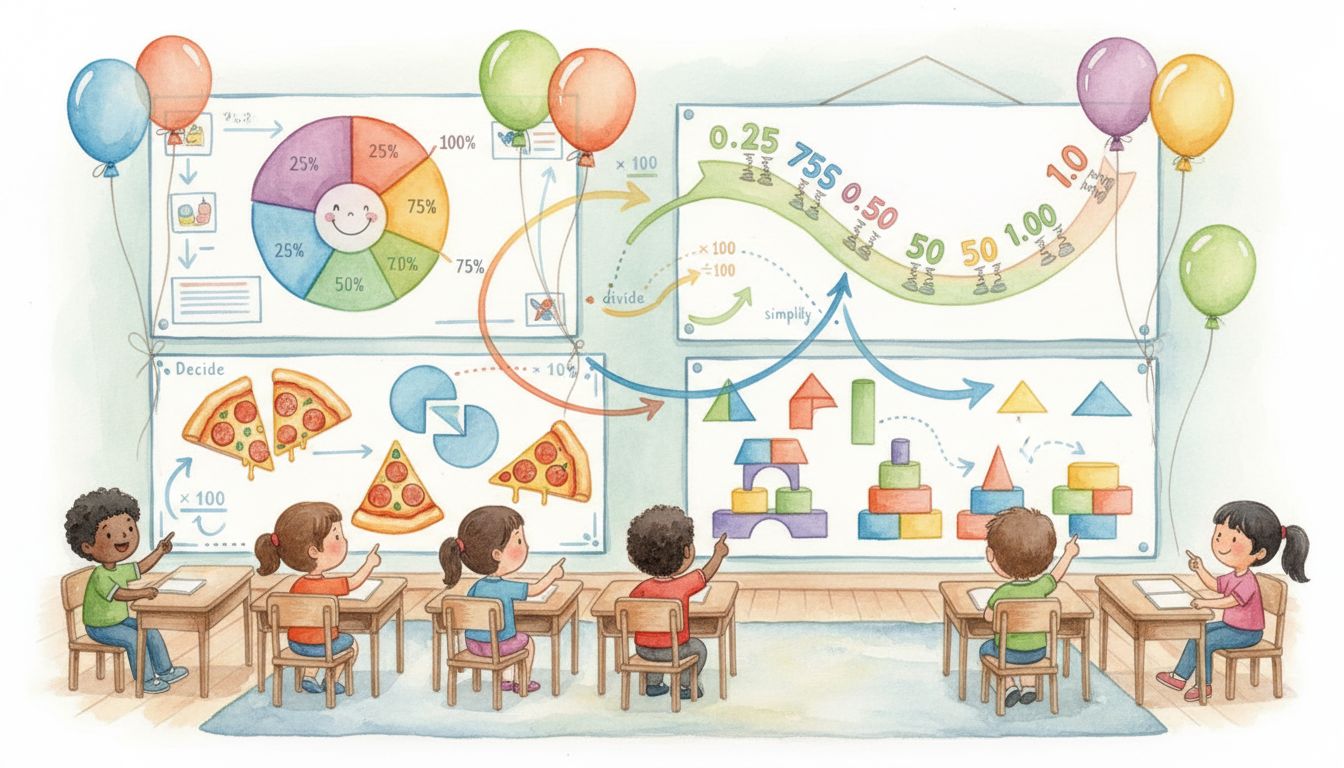 How to Convert Between Percents, Decimals, and Fractions