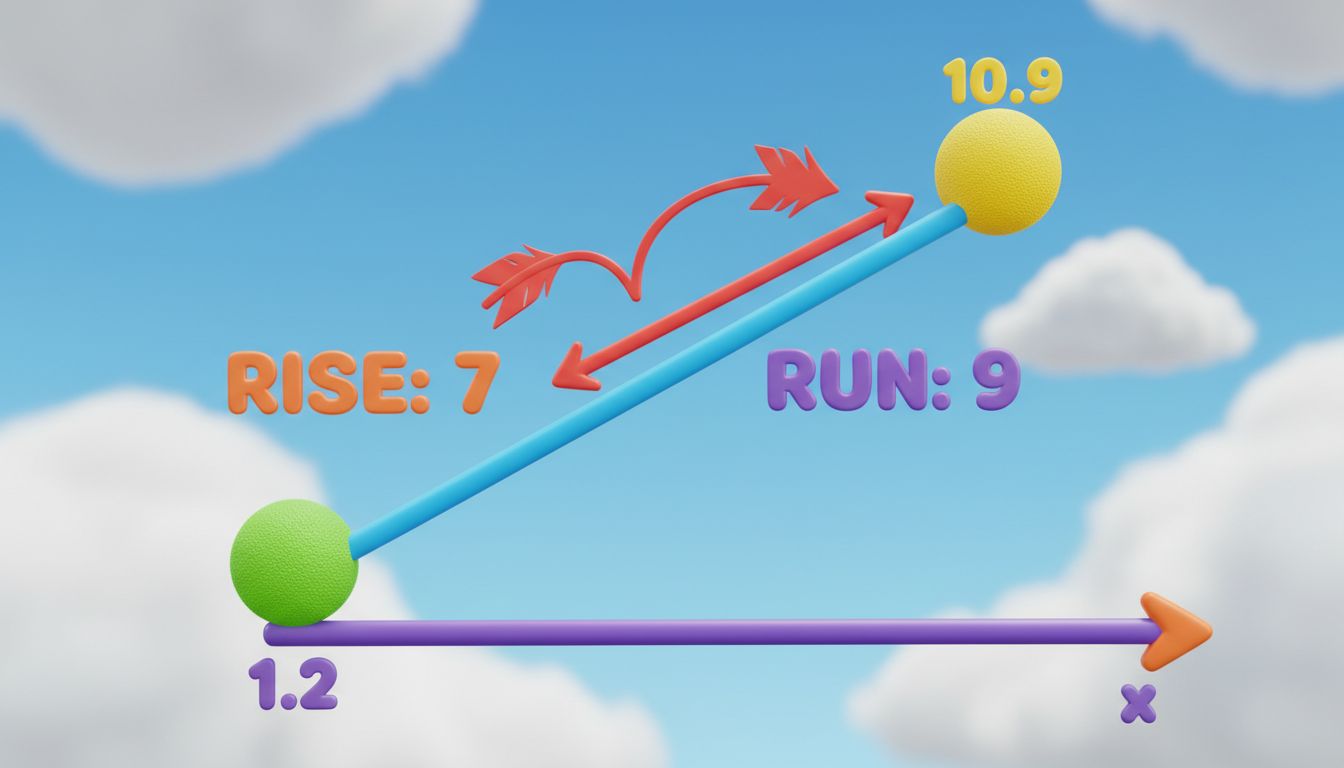 How to Find the Slope of a Line Between Two Points