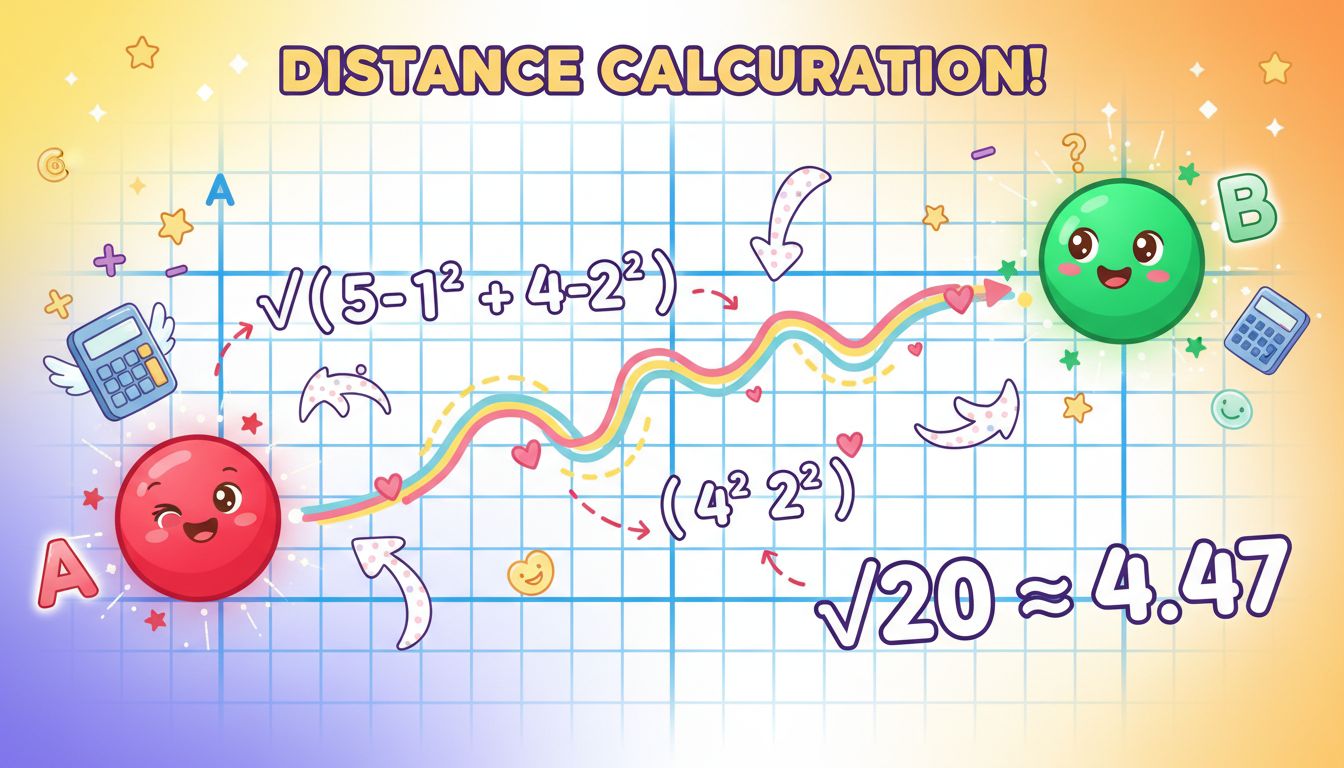 How to Calculate the Distance Between Two Points Using Desmos
