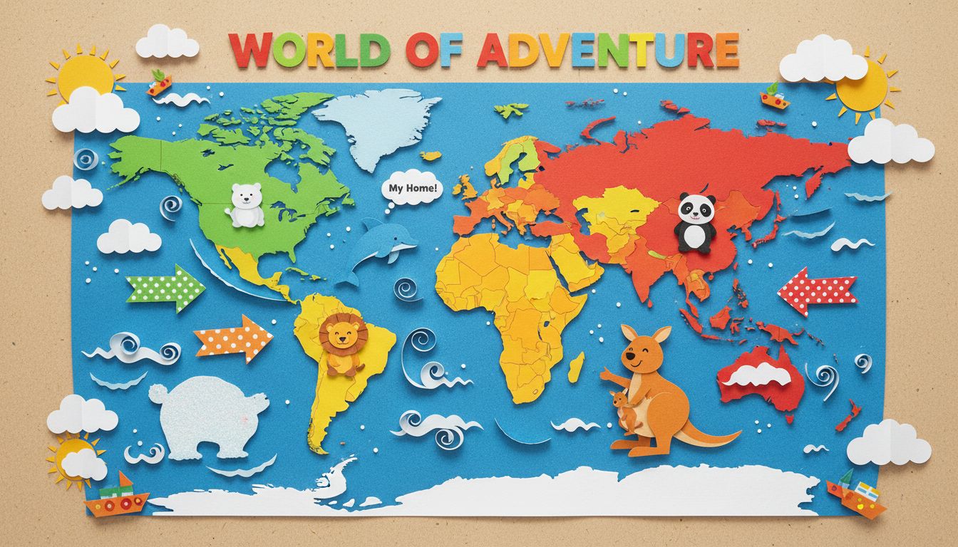 How to Label Continents and Oceans on a World Map