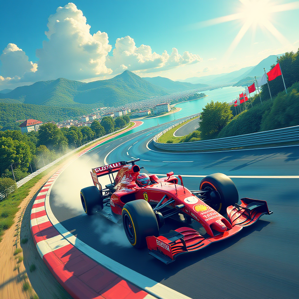 Exploring Speed: F1 Car Racing Around the World on the Equator