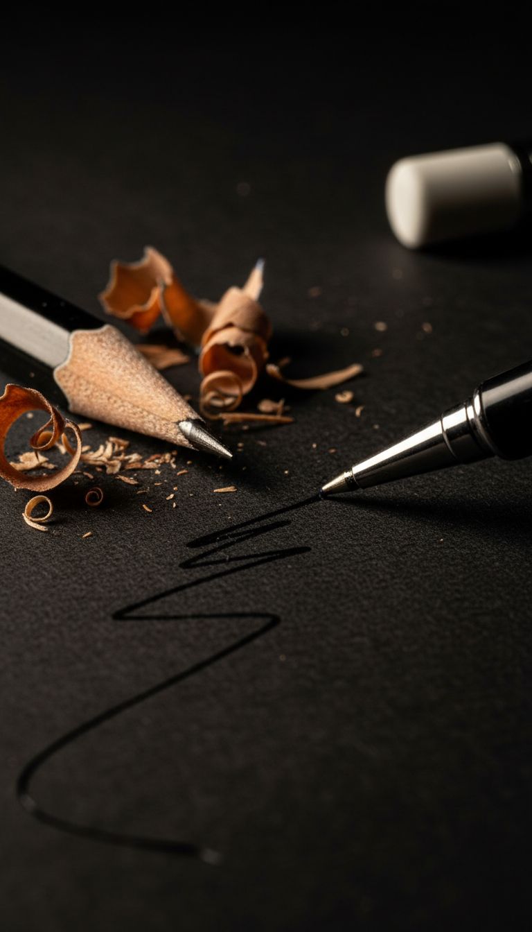 Explore Macro Photography: Pencil and Pen in Action