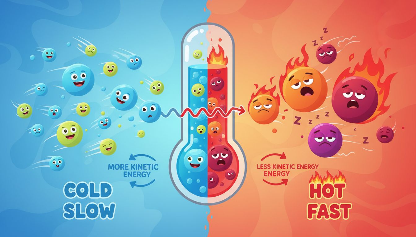 How Does Temperature Relate to Kinetic Energy of Particles?