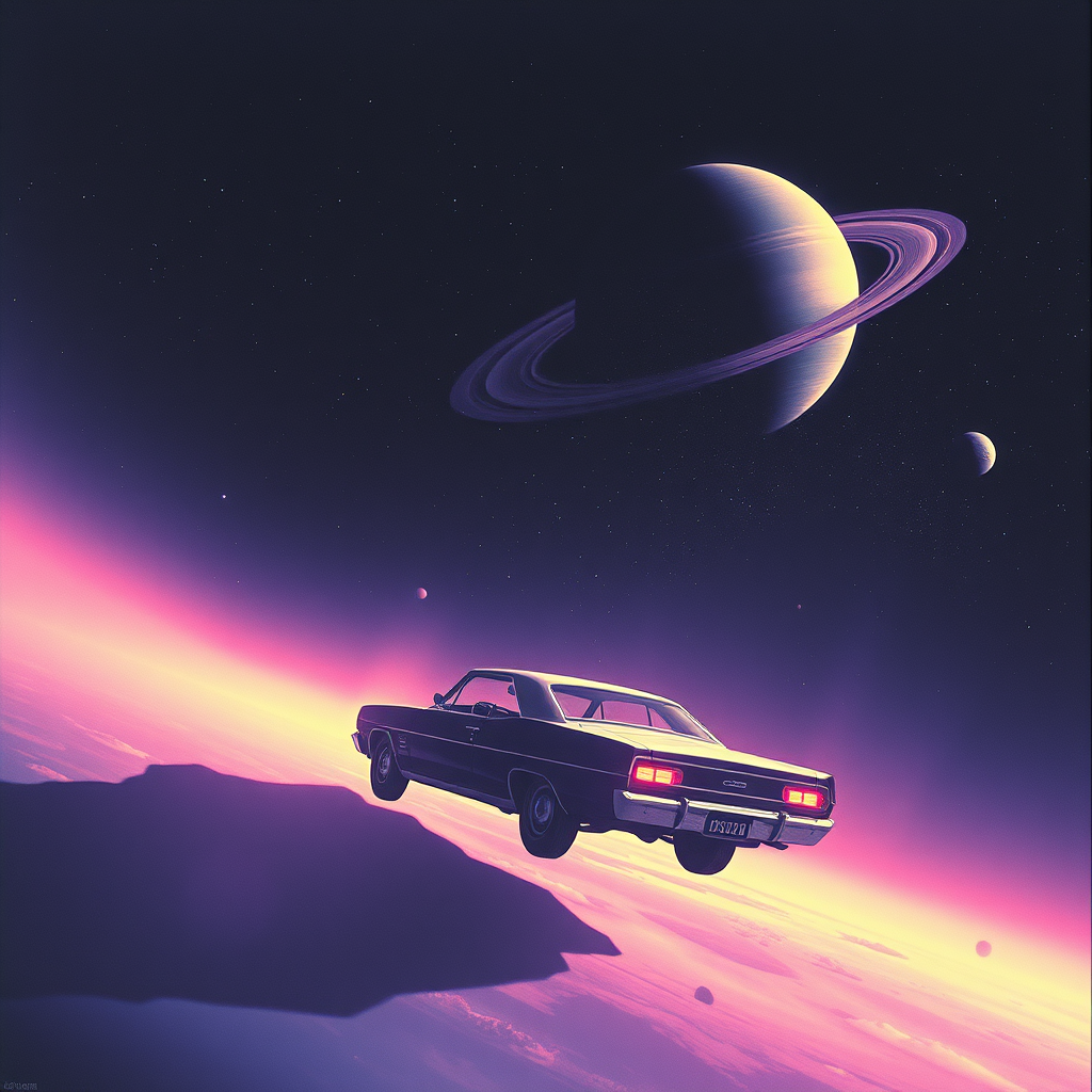 Exploring Space: Driving to Saturn in a Cosmic Car Adventure