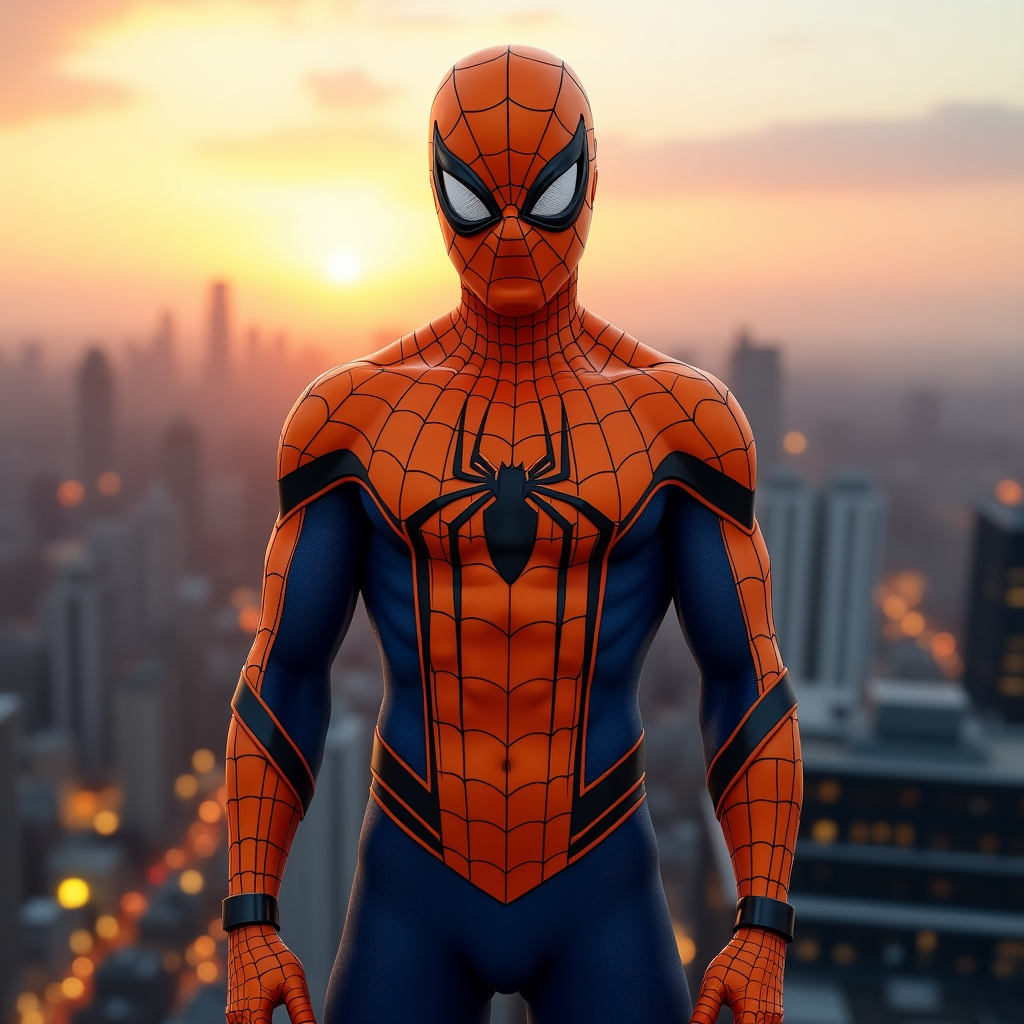 Create Your Own Superhero: Orange Spider-Man Avatar for Kids