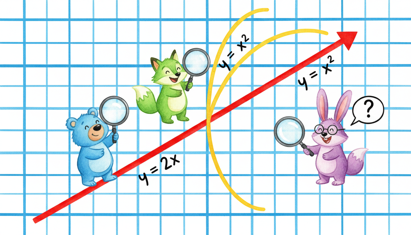 How to Compare Linear and Quadratic Functions in Graphs