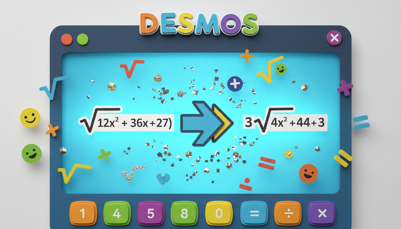 How to Simplify Radical Expressions Using Desmos Calculator