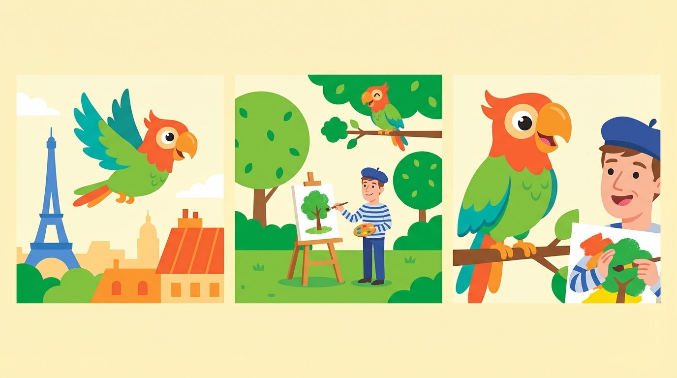 Polly Meets a Painter